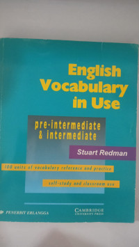 Image of English Vocabulary in Use ; pre- intermediate & intermediate
